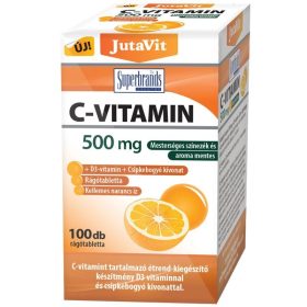   Jutavit C-vitamin 500mg + D3-vitamin 2000NE narancs ízű rágótabletta - 100db
