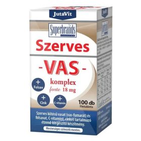 JutaVit Szerves Vas-komplex Forte 18mg filmtabletta - 100db