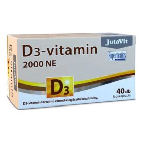 JutaVit D3-vitamin 2000NE lágyzselatin kapszula - 40db