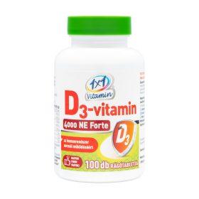 1x1 Vitamin D3-vitamin 4000NE Forte rágótabletta - 100db