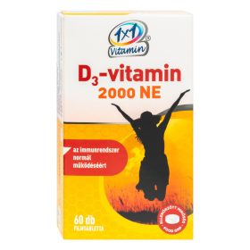 1x1 Vitamin D3-vitamin 2000NE filmtabletta - 60db