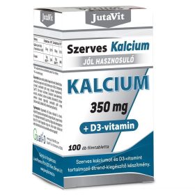   JutaVit Szerves Kalcium 350mg +D3 vitamin filmtabletta - 100db
