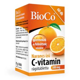 BioCo C-vitamin 500mg narancs ízű rágótabletta - 60db