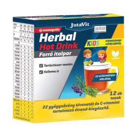   JutaVit Herbal Hot Drink Kid 4 éves kortól, Eper ízű - 12db