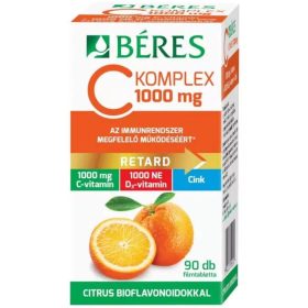   Béres C Komplex Retard C-vitamin 1000mg + D3+Cink filmtabletta - 90db