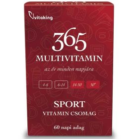 VitaKing 365 Multivitamin Sport vitamin csomag - 30db