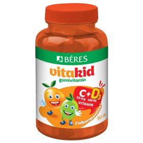 Béres Vitakid C-vitamin+D3 cukormentes gumivitamin - 90db