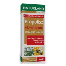 Naturland Propolisz + C-vitamin szopogató tabletta - 20db