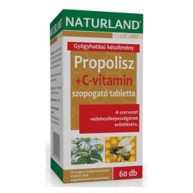 Naturland Propolisz + C-vitamin szopogató tabletta - 60db