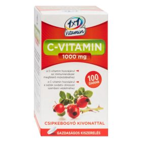 1x1 Vitamin C-vitamin 1000mg csipkebogyós tabletta - 100db