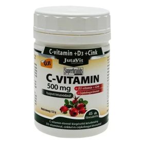 JutaVit C-vitamin 500mg + D3 + Cink RETARD tabletta - 45db