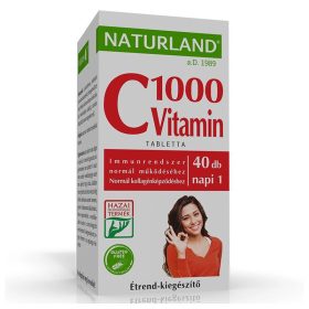 Naturland C-vitamin 1000mg tabletta - 40db