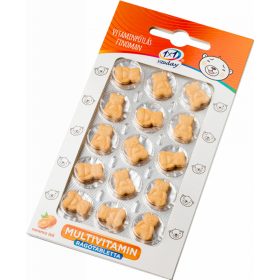   1x1 Vitamin Multivitamin narancsízű rágótabletta mackó - 15db