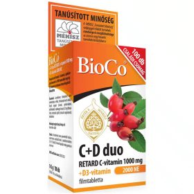   BioCo C+D Duo Retard C-vitamin 1000mg D3-vitamin 2000NE tabletta – 100db