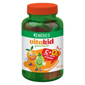 Béres VitaKid C-vitamin + D3-vitamin gumivitamin - 50db